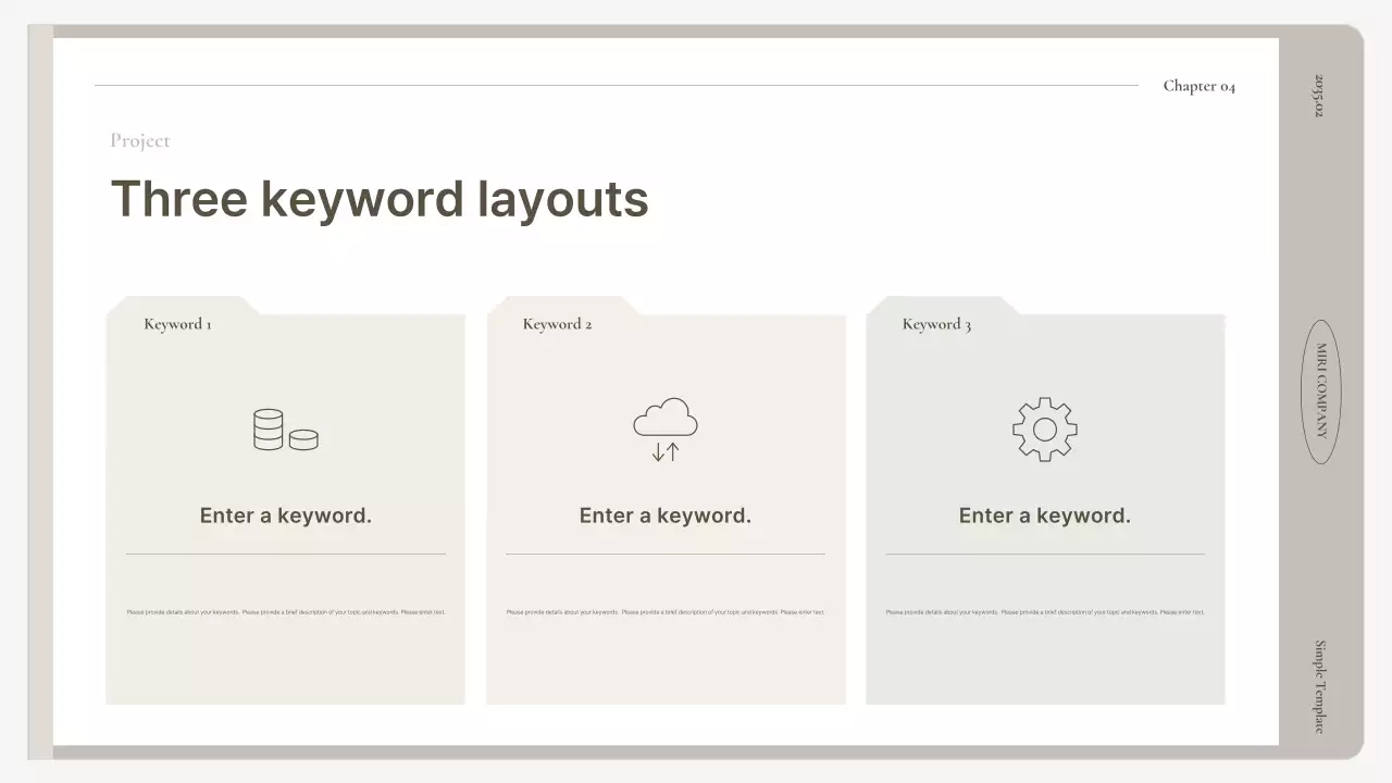 A simple business plan in beige