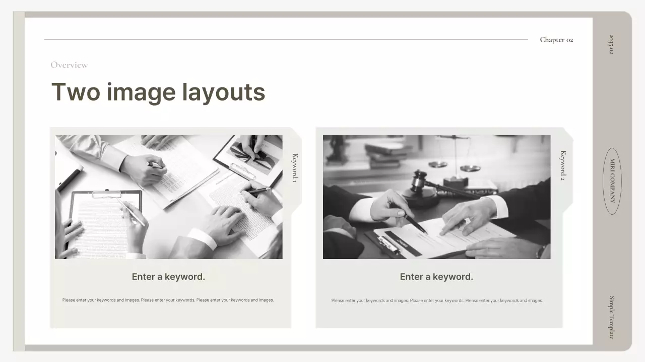 A simple business plan in beige