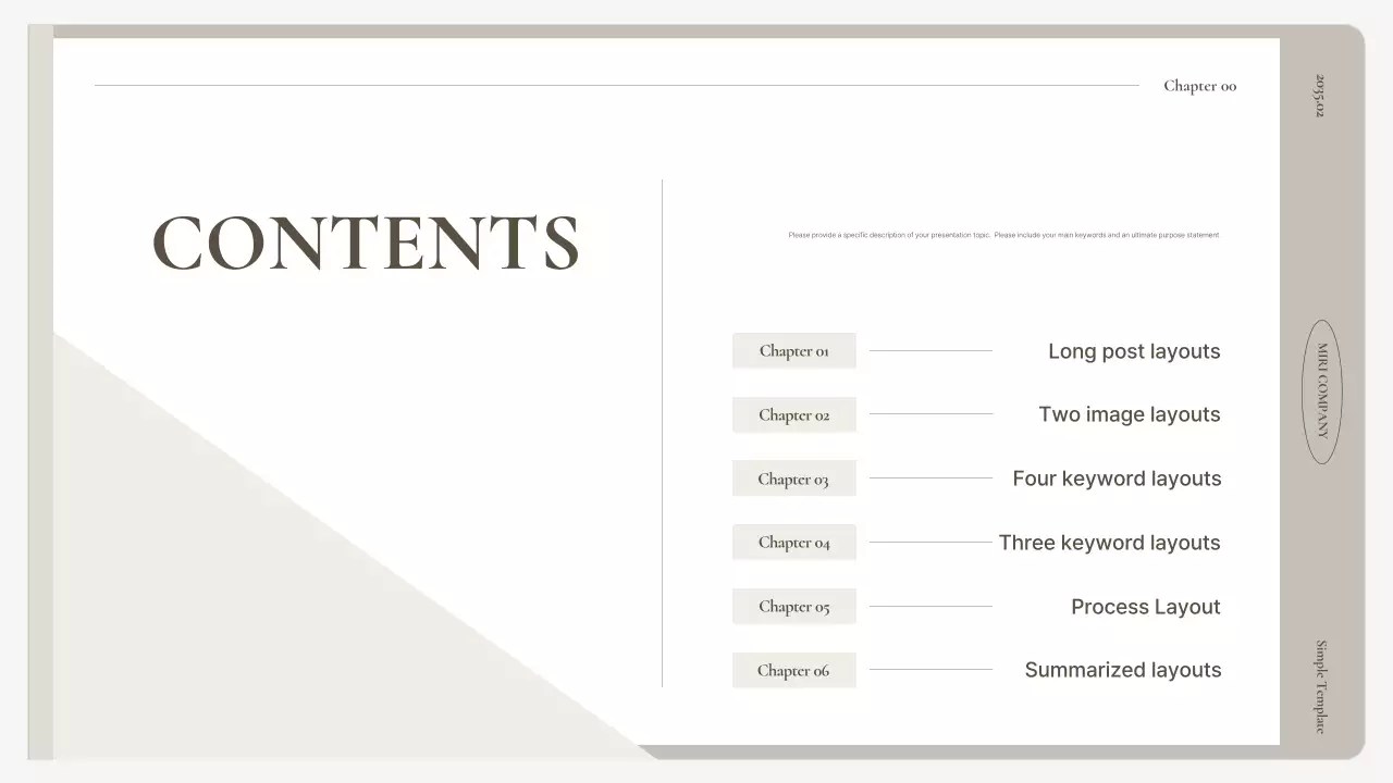 A simple business plan in beige