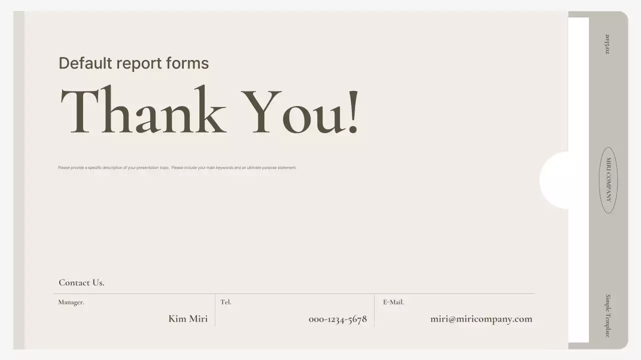 A simple business plan in beige