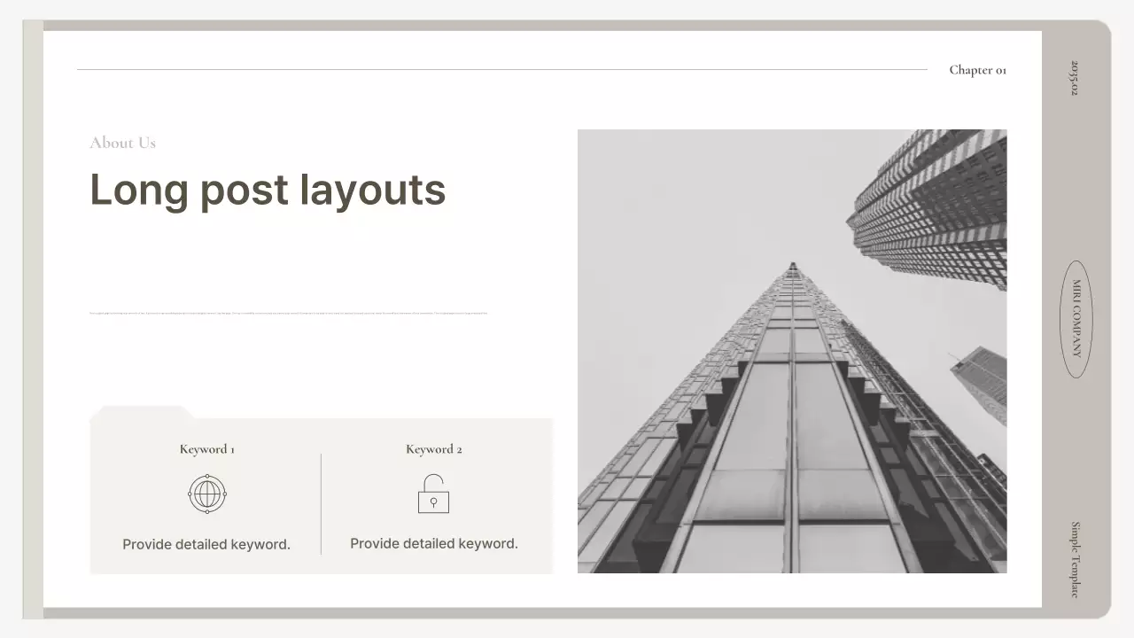 A simple business plan in beige