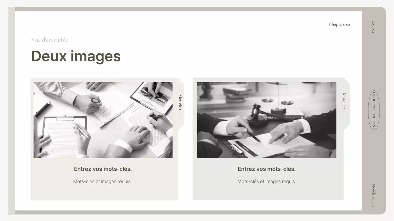 Un plan d'affaires simple en beige