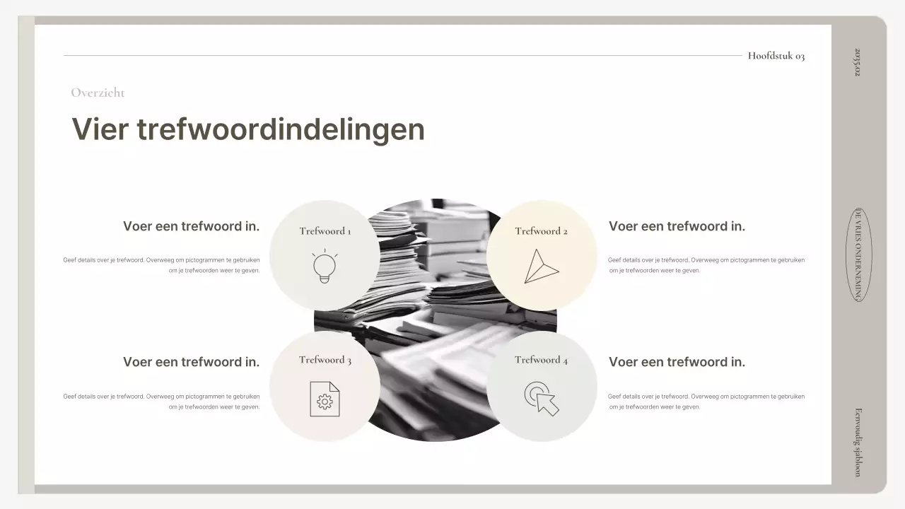 Een eenvoudig bedrijfsplan in beige