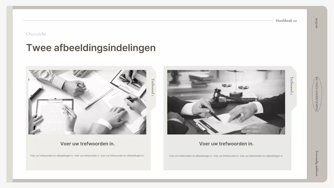 Een eenvoudig bedrijfsplan in beige