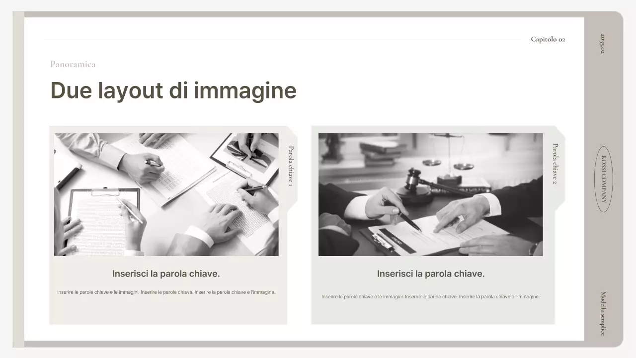 Un semplice business plan in beige