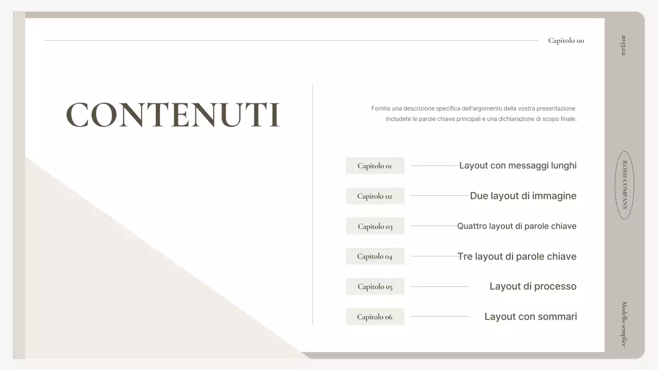 Un semplice business plan in beige