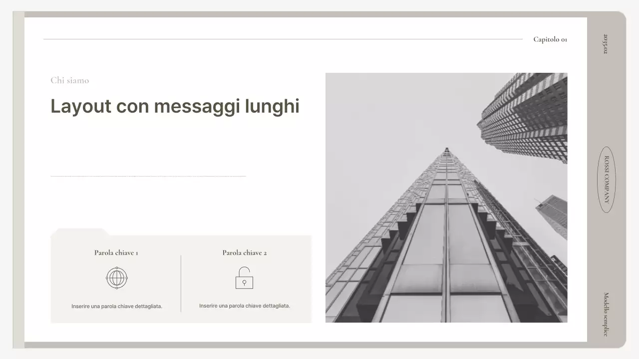 Un semplice business plan in beige