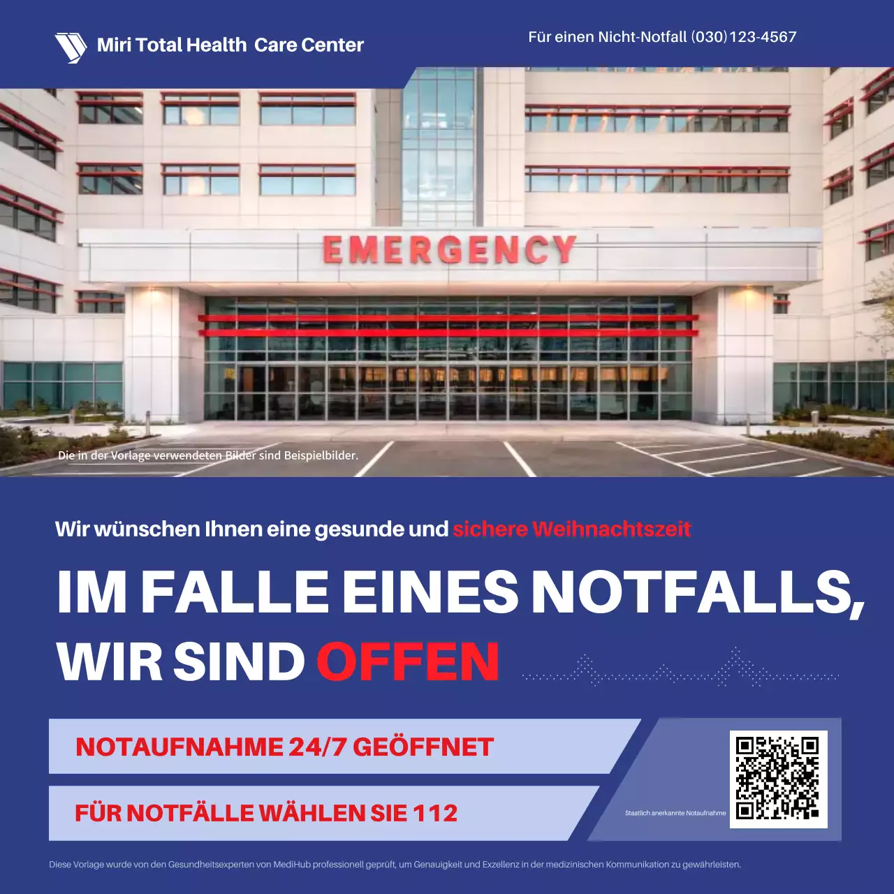 blauer fetter Notruf