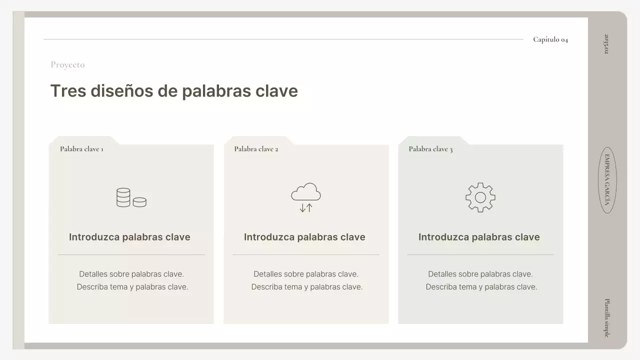 Un sencillo plan de empresa en beige