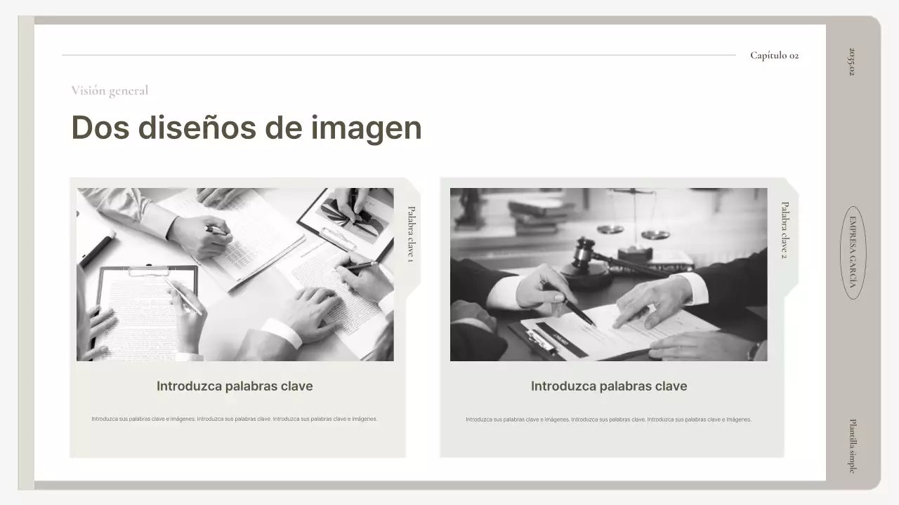 Un sencillo plan de empresa en beige