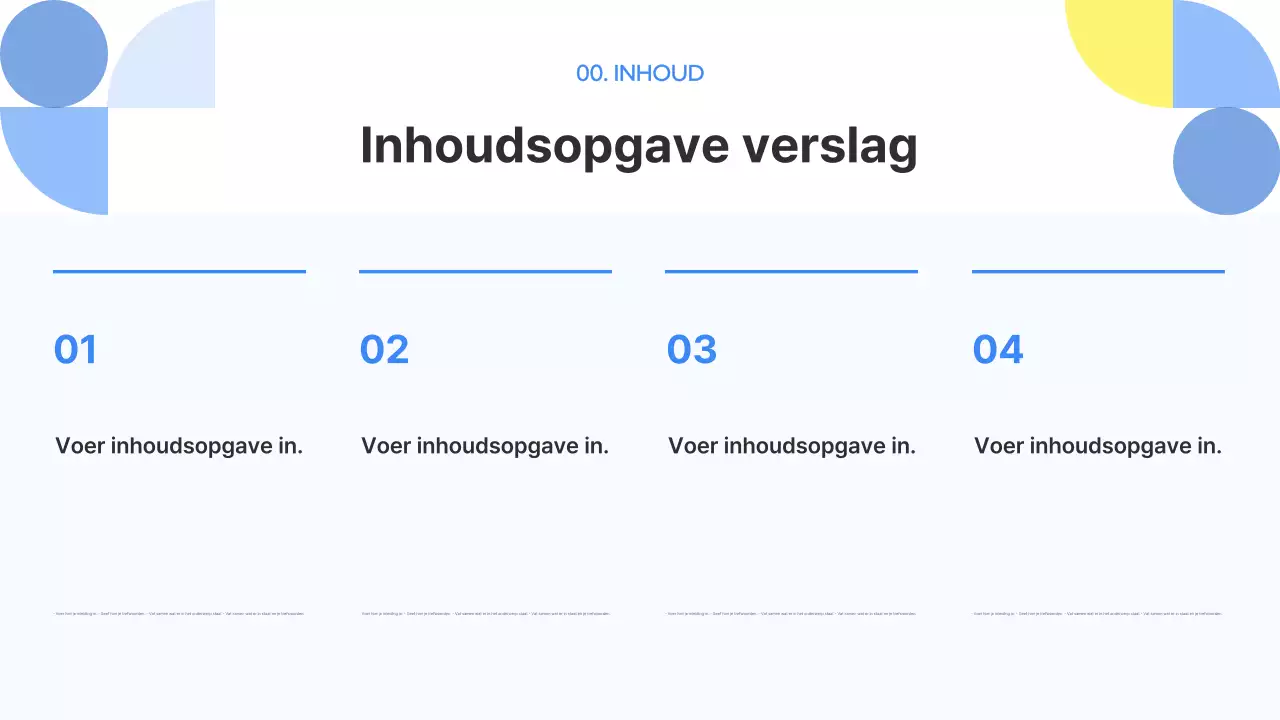 Blue Geometry Bedrijfsrapport