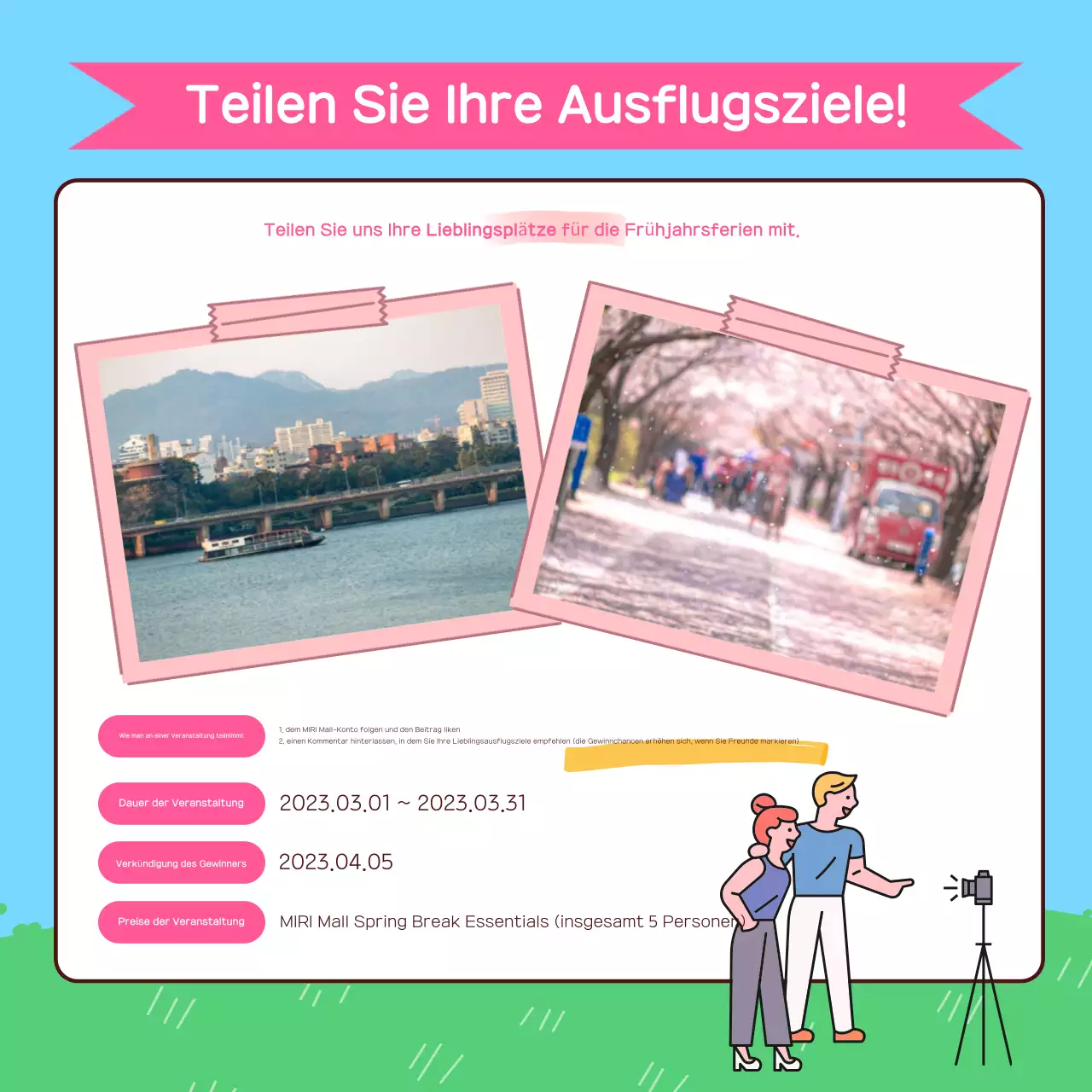 Ein Leitfaden für einen hellblauen Frühlingsausflug