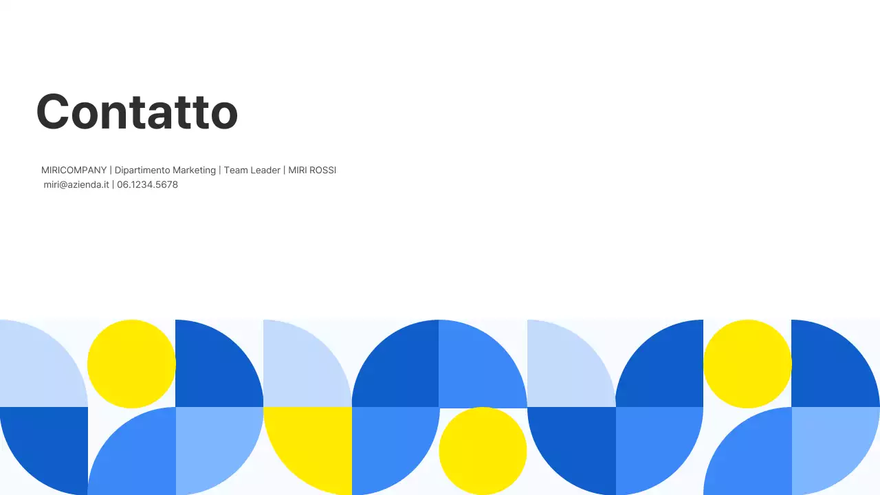 Rapporto aziendale Blue Geometry