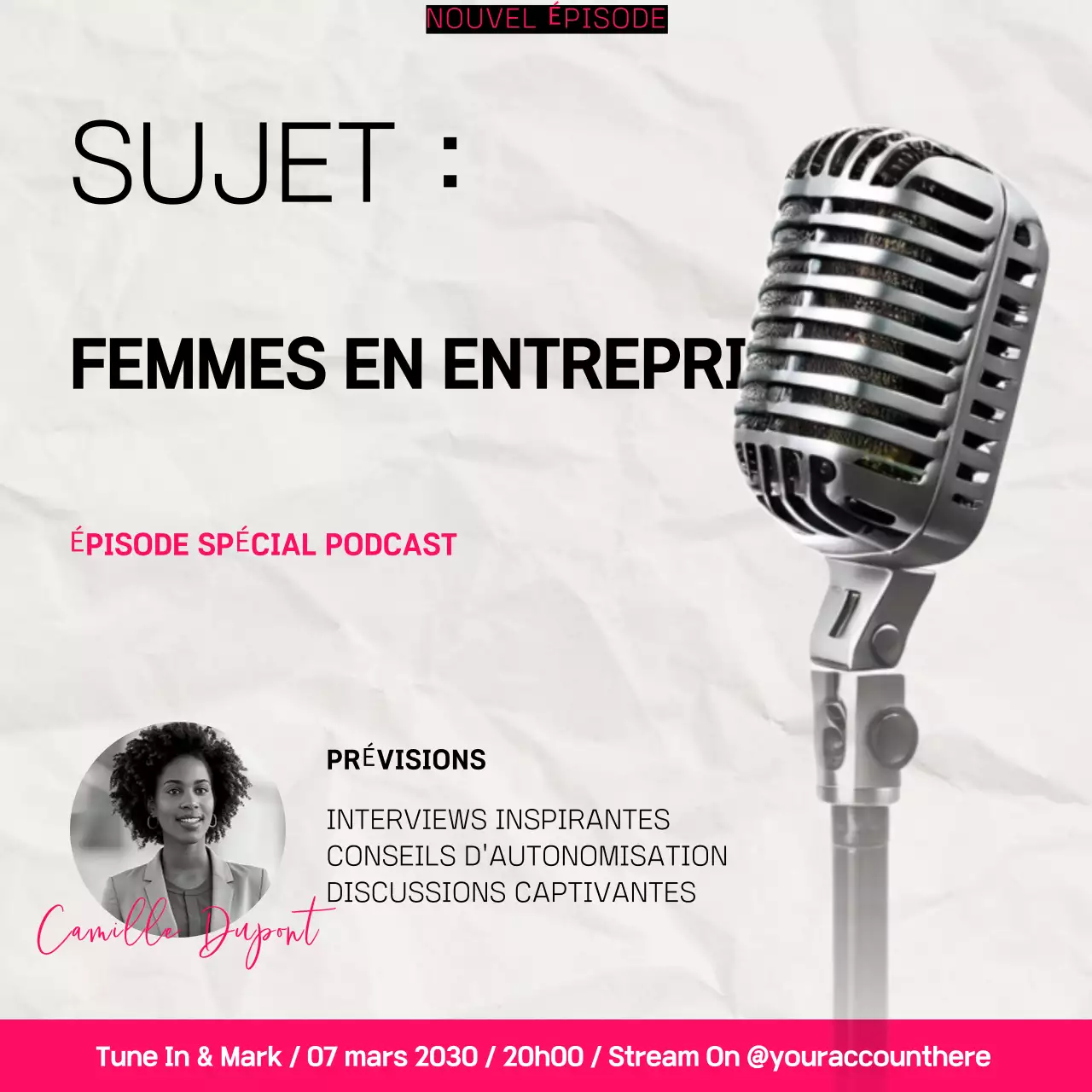 annonce du podcast grey modern