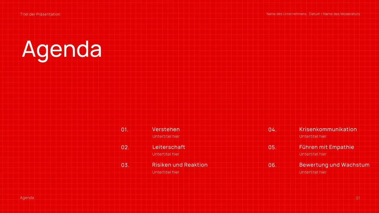 Minimalistische, trendige Webinar-Präsentation in Schwarz und Rot für Unternehmen