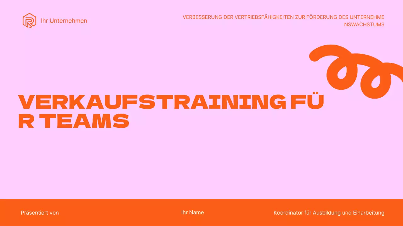 Verkaufstraining für Teams Präsentation