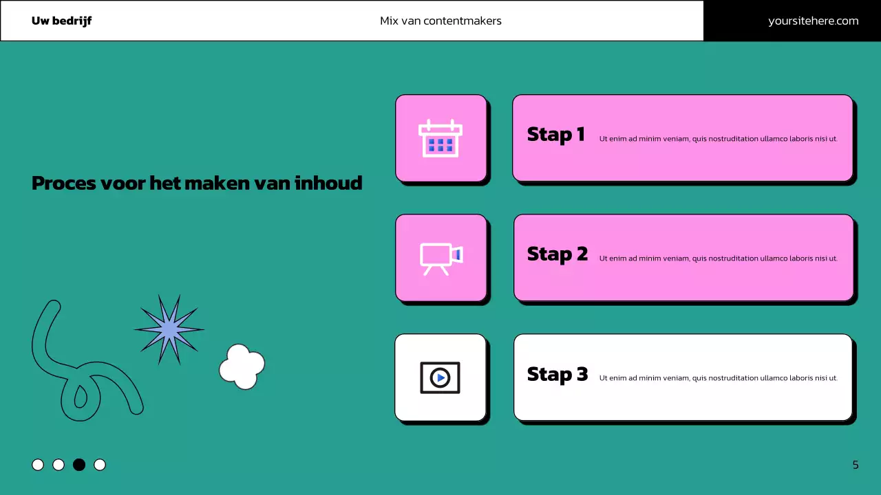 promotie van roze gedurfde inhoud