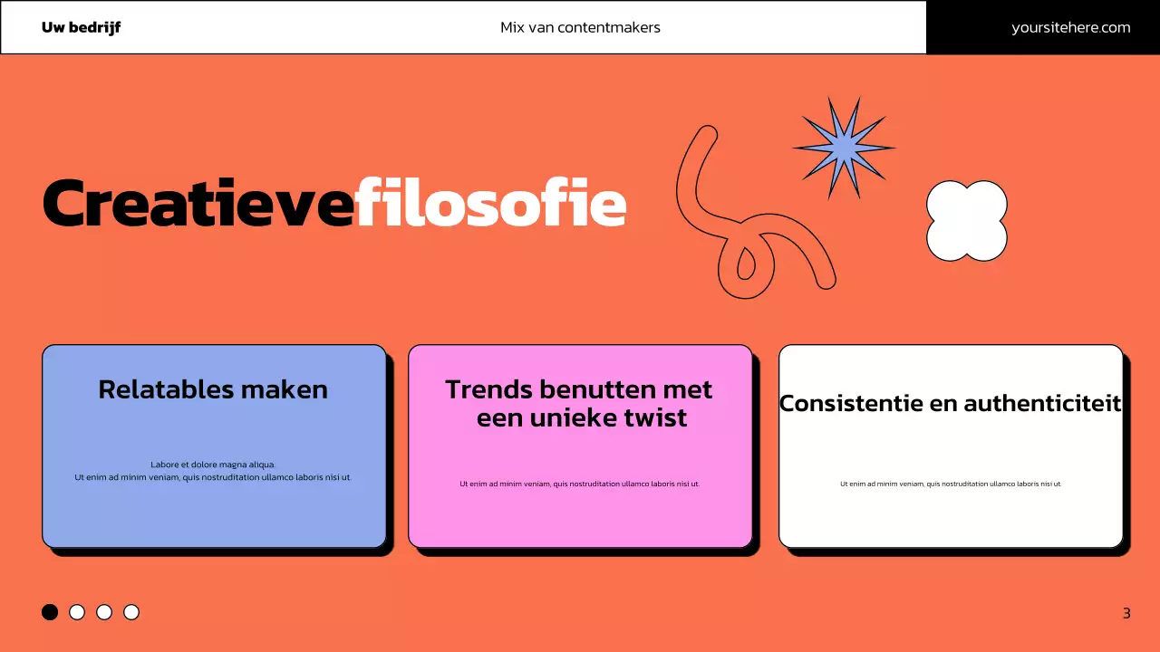 promotie van roze gedurfde inhoud