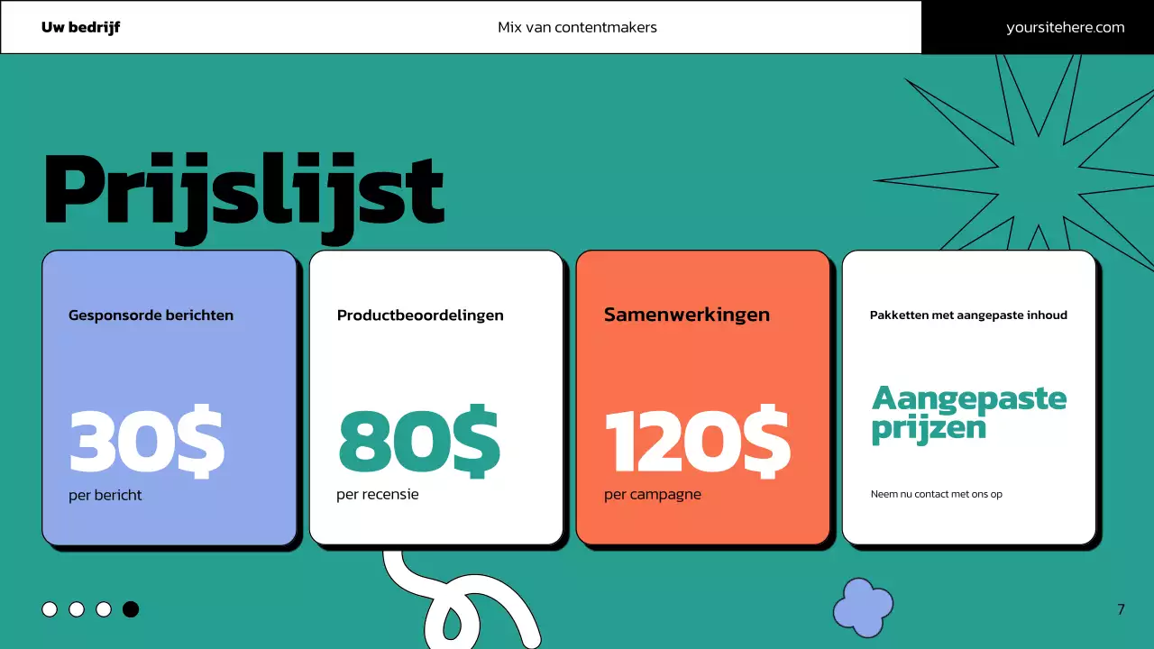 promotie van roze gedurfde inhoud