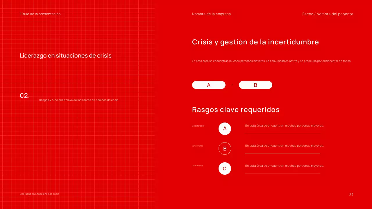 Presentación de seminario web empresarial minimalista y moderna en rojo y negro