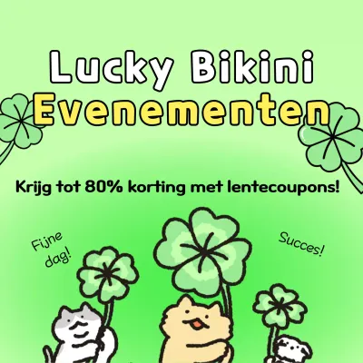 Een mooie couponadvertentie voor de lente in chartreuse en geel