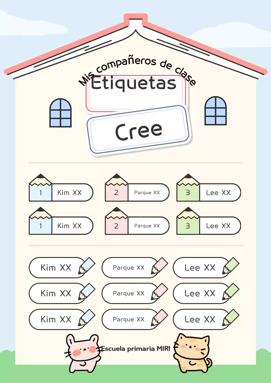 Bonito identificador en azul claro