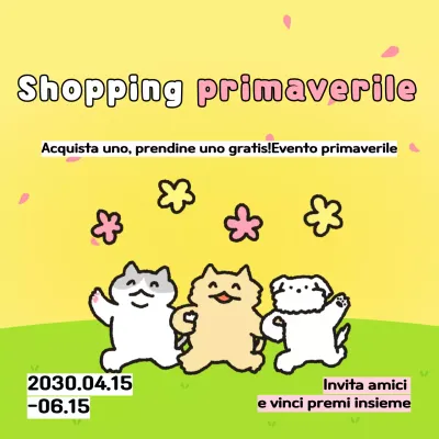 Pubblicizzate una bella vendita primaverile in giallo e chartreuse