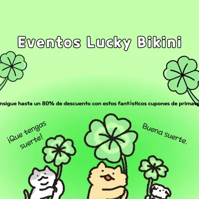 Un bonito anuncio primaveral de oferta de cupones en chartreuse y amarillo