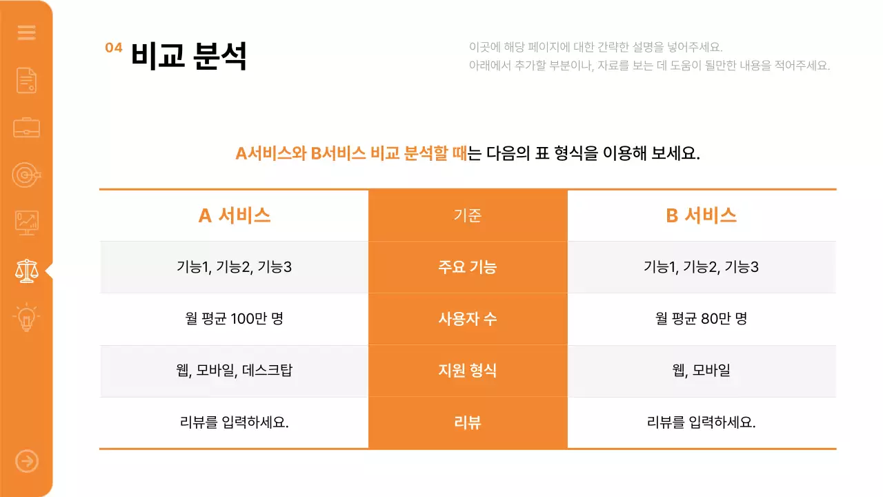 주황 모던 보고서 보고서