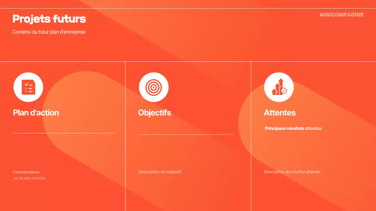 Orange Modern Business Report Analytics