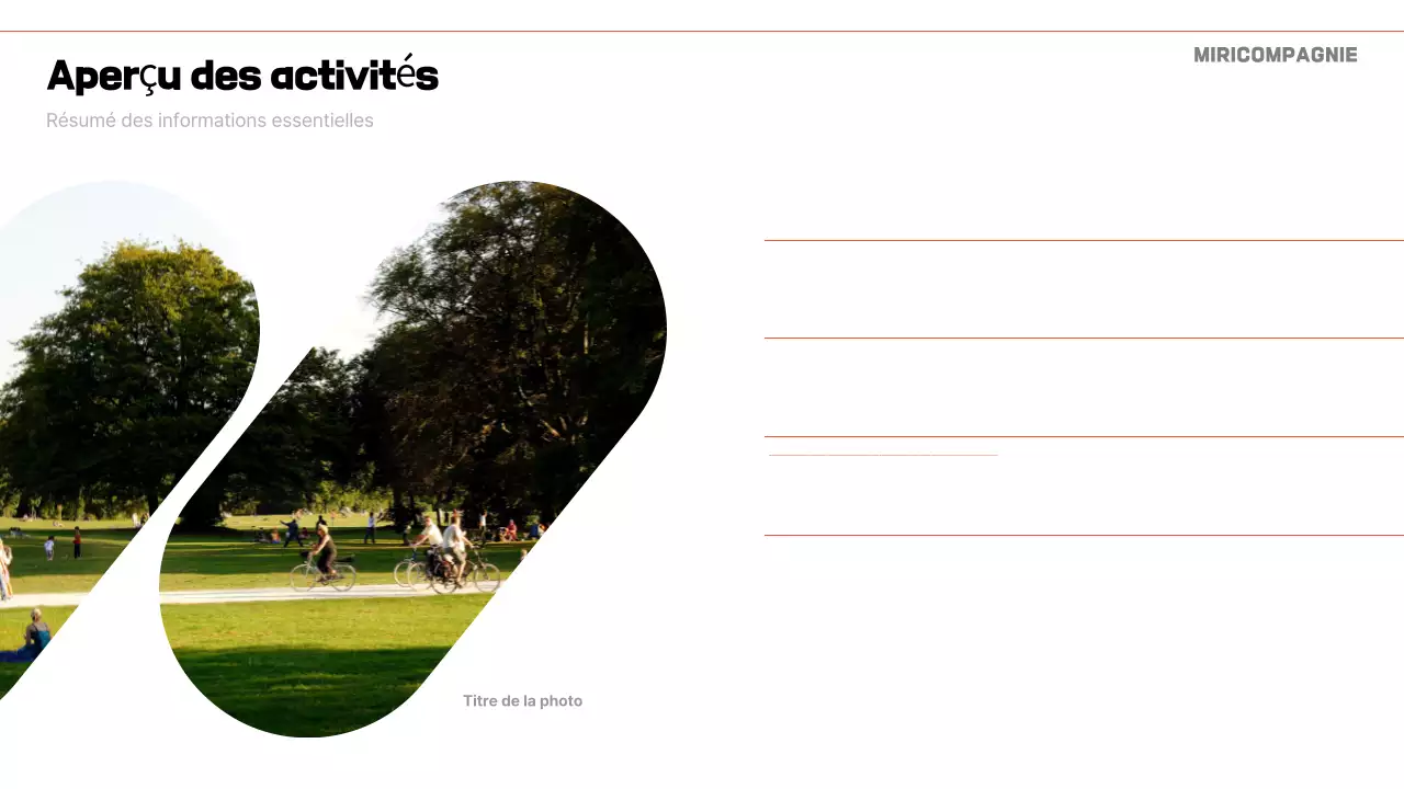 Orange Modern Business Report Analytics