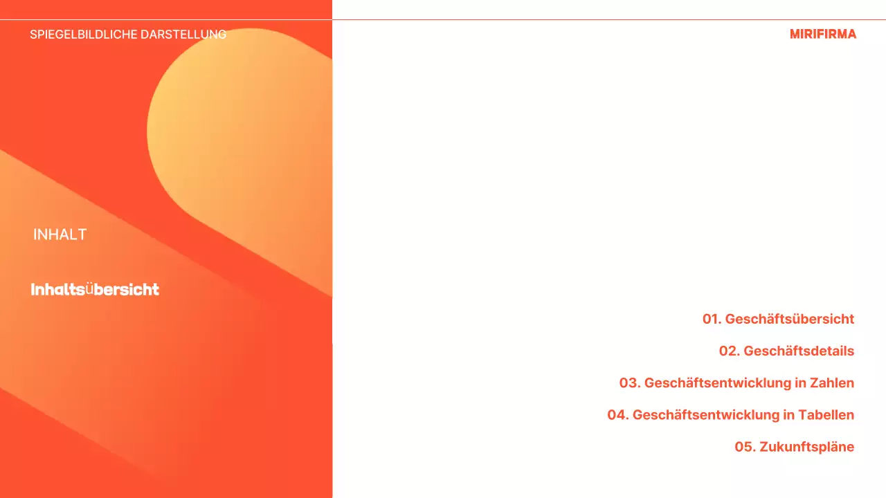 Orange Modern Business Report Analytics