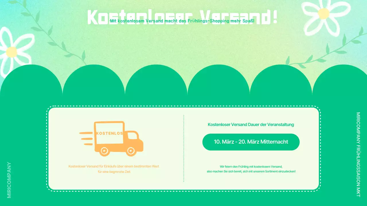 Mint Pop Marketing-Anzeigen