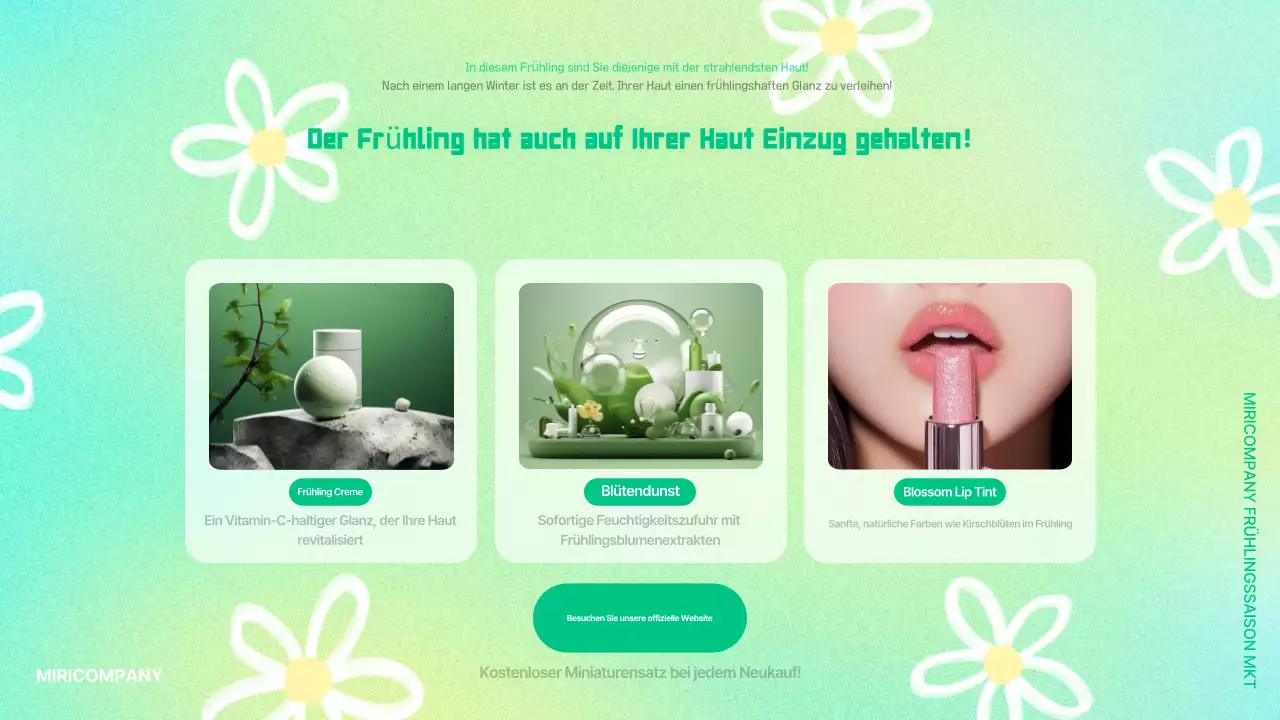 Mint Pop Marketing-Anzeigen