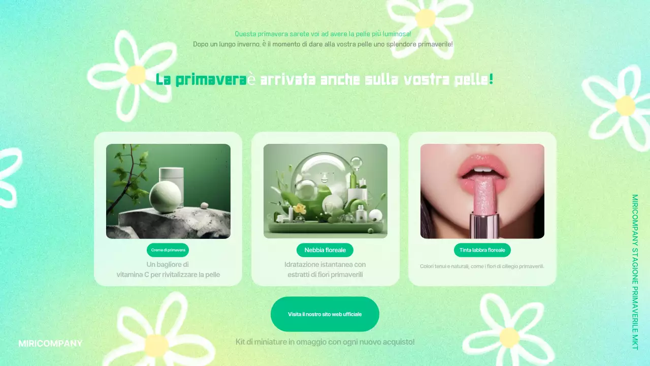 Annunci di marketing Mint Pop
