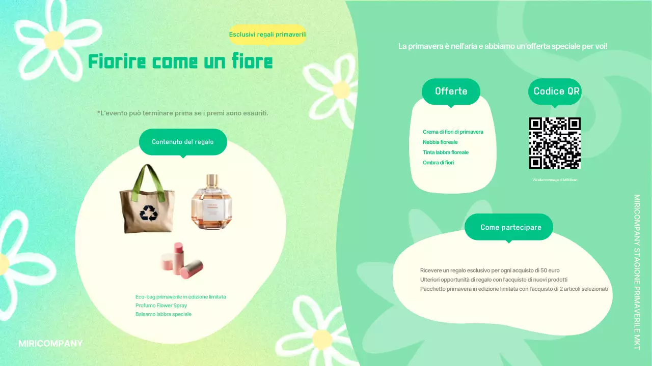 Annunci di marketing Mint Pop