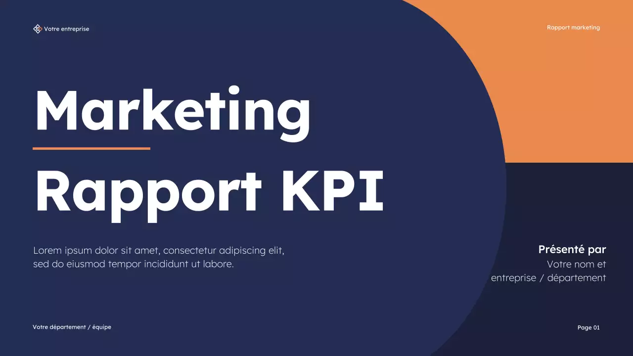 Présentation du rapport sur le marketing moderne de la marine