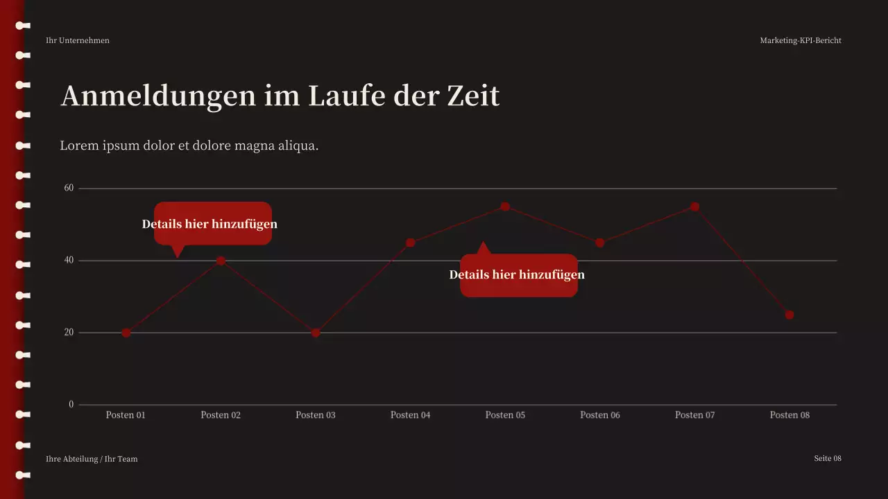 Red Modern Marketing Bericht Präsentation