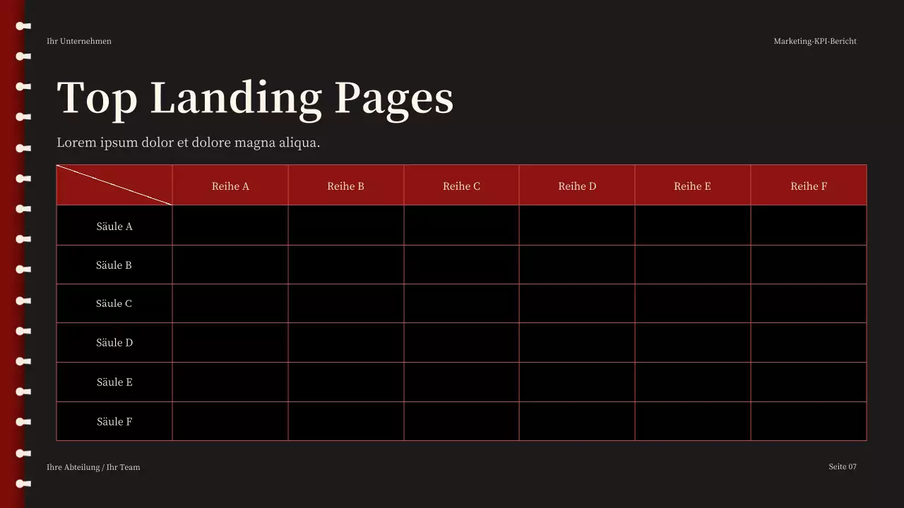 Red Modern Marketing Bericht Präsentation