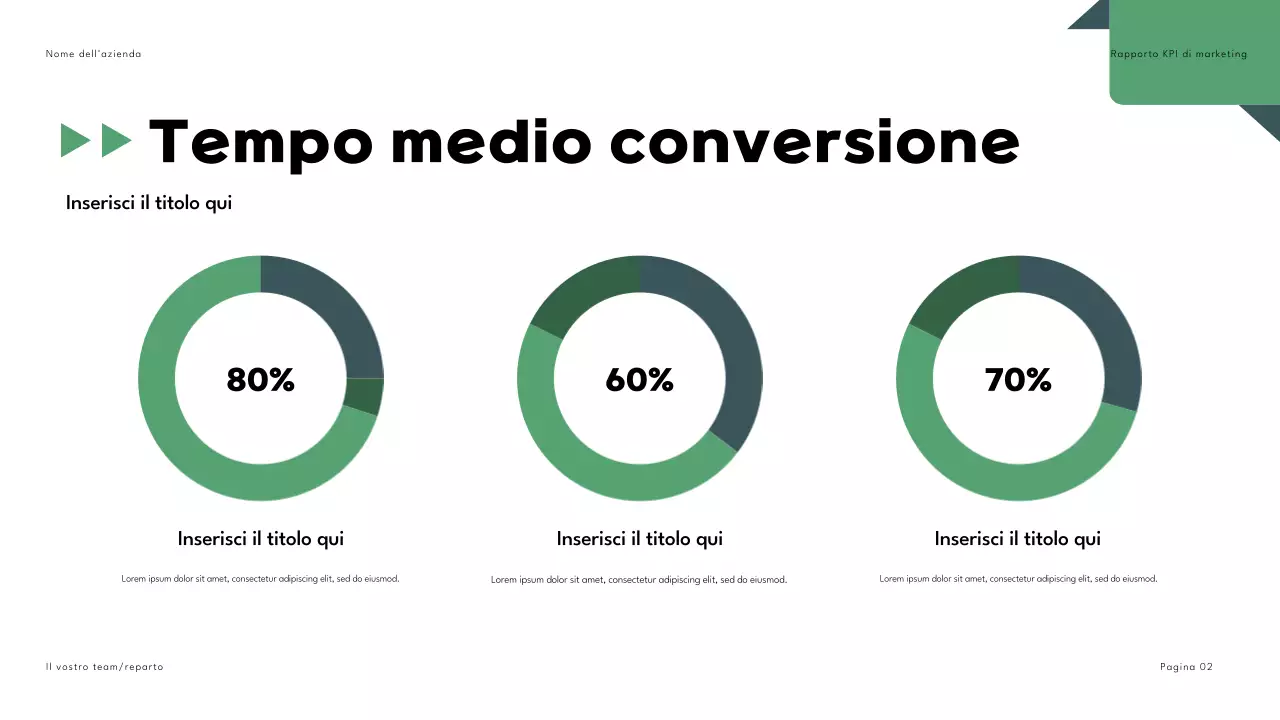 Nero Verde Geometrico Relazione di marketing Presentazione