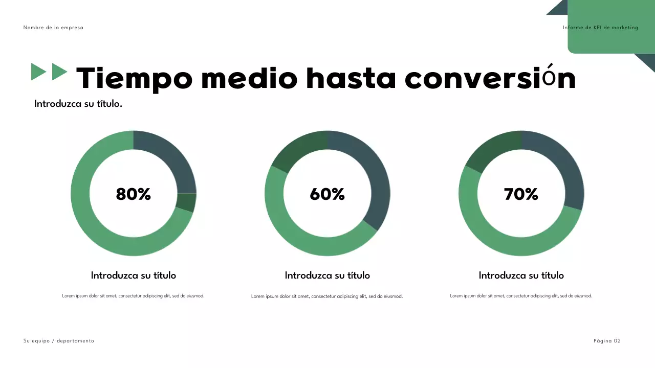 Negro Verde Geométrico Informe de Marketing Presentación