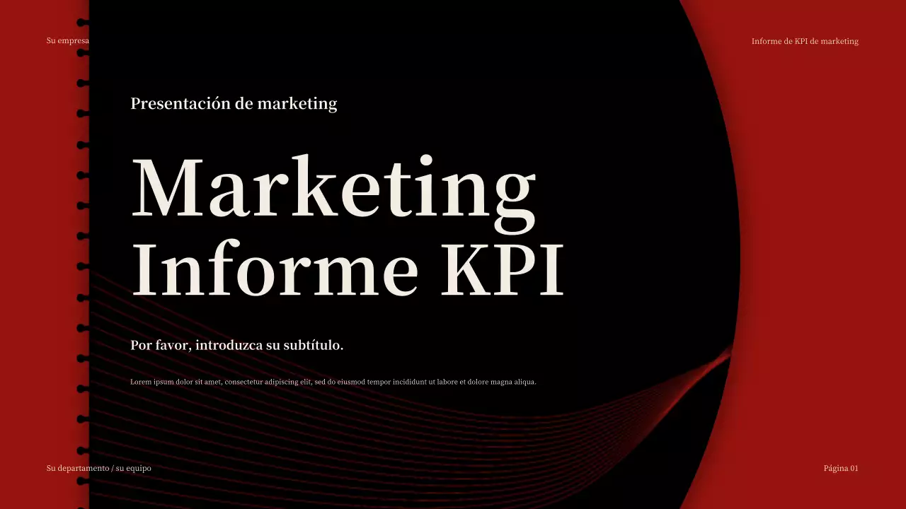 Presentación del informe Red Modern Marketing