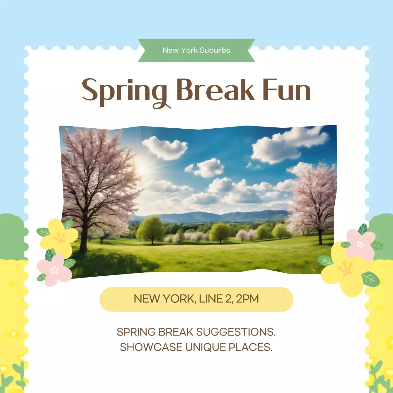 Guia de passeio azul claro