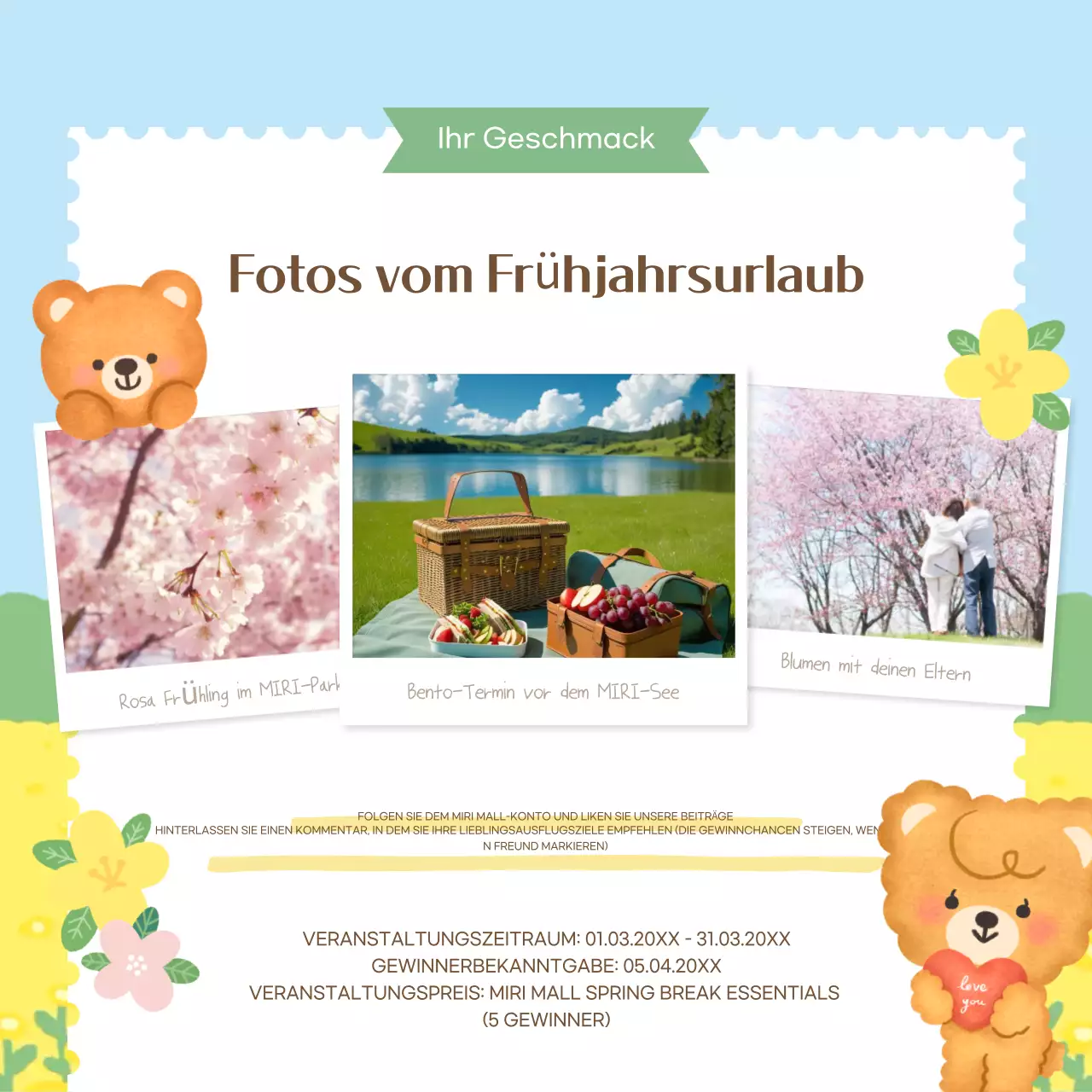 Hellblauer Ausflugsführer