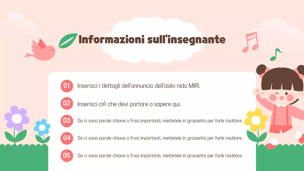 Evento annuale dell'asilo nido