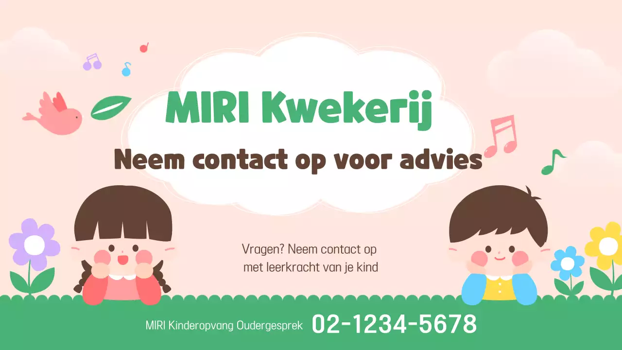 Jaarlijks evenement kinderopvang