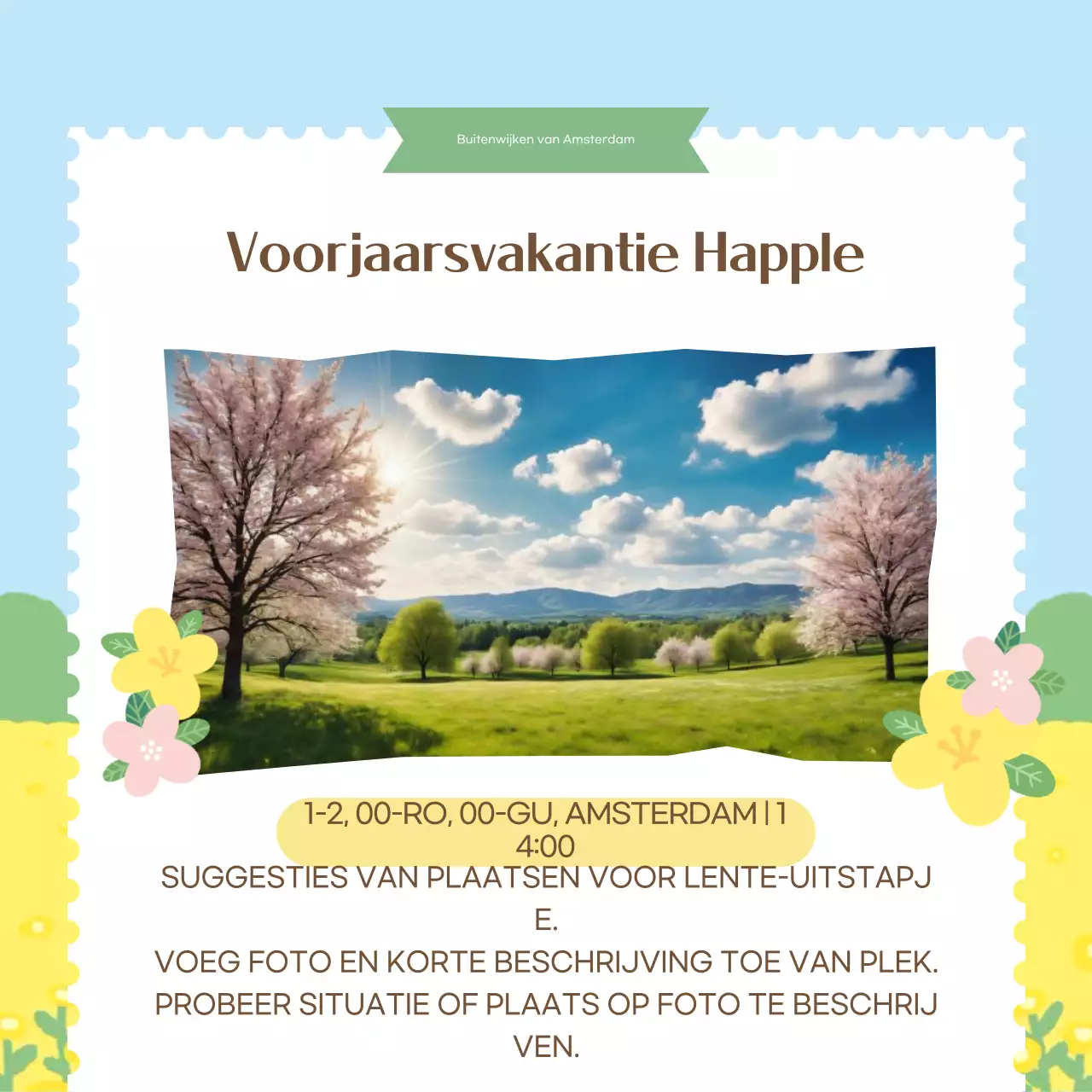 Lichtblauwe uitjesgids