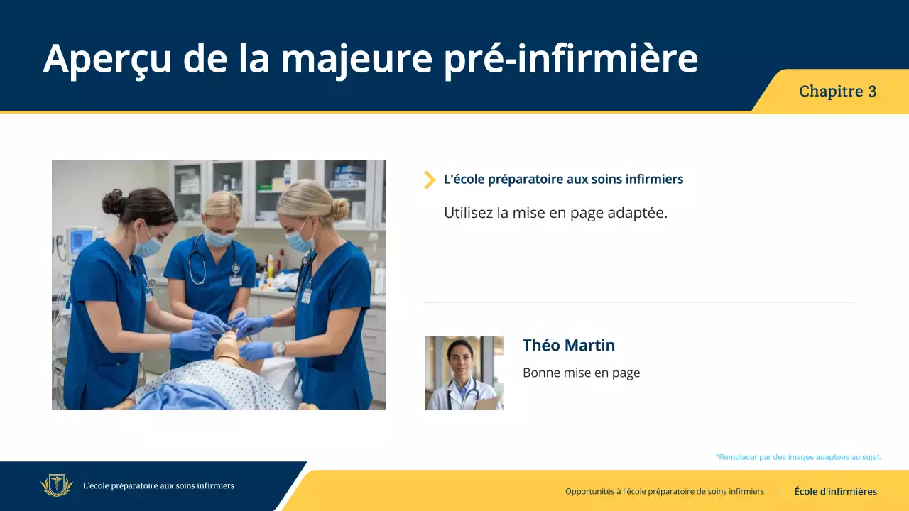 guide d'invitation au programme professionnel d'infirmières de la marine