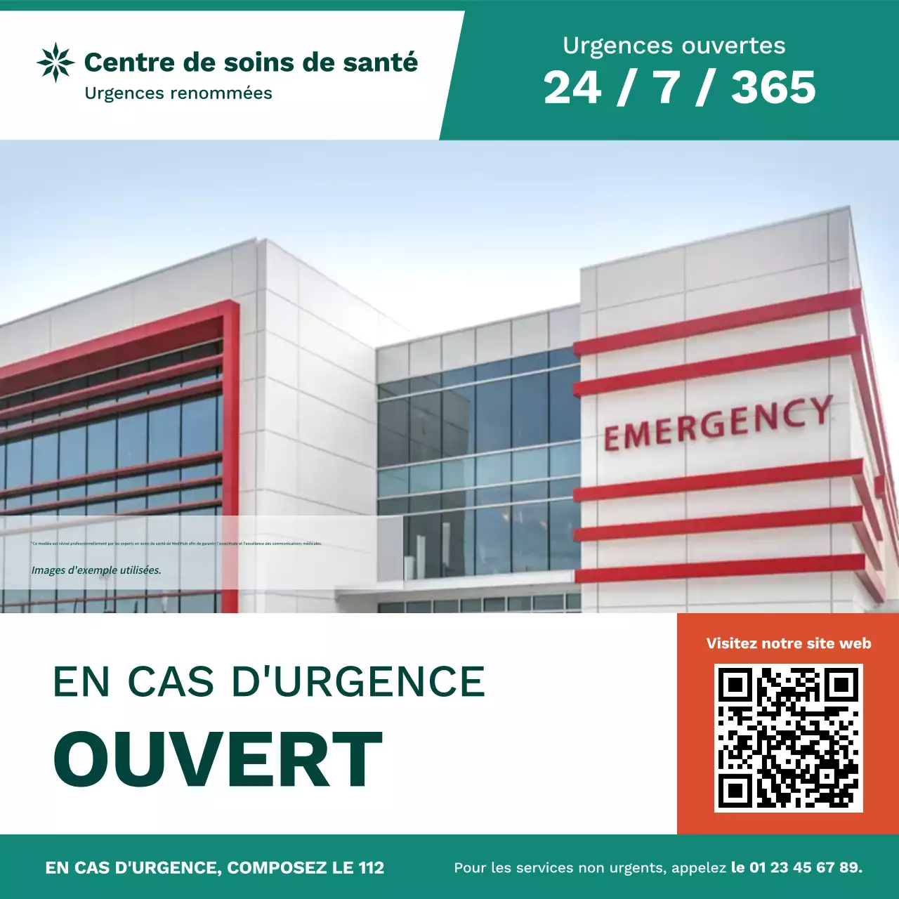 annonce de l'ouverture des urgences pour les fêtes de fin d'année