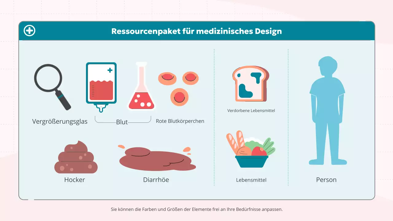 rosa blau niedlich medizinische Ausbildung